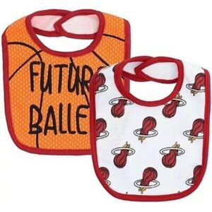 Infant Miami Heat Baby Bibs